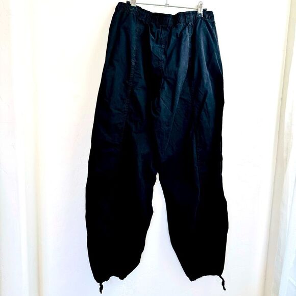 ZARA Black Parachute Pants Size M - Picture 1 of 8